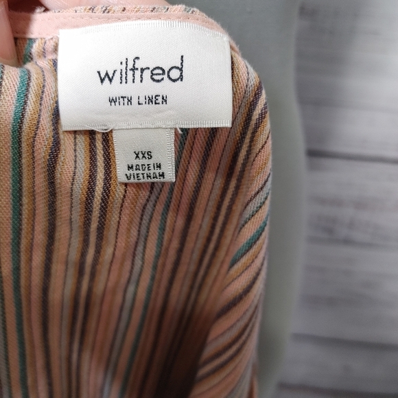 Aritzia Wilfred Striped Linen Tunic Size XXS - Picture 6 of 12